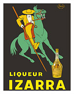 Liqueur Izarra - Bayonne, Basque Country, France - Joute Équestre (Jousting) - Fine Art Prints & Posters