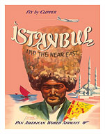 Istanbul Turkey and the Near East - Pan American World Airways - Fine Art Prints & Posters