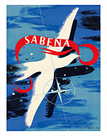 Peace Dove - Sabena, Belgian World Airlines - Fine Art Prints & Posters