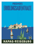 Mediterranean Cruises - Hamburg-American Line - Hapag Reisebüro - Fine Art Prints & Posters