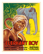 Elephant Boy by Rudyard Kipling - Starring Robert Flaherty - Fine Art Prints & Posters