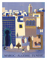 Maroc (Morocco) Algerie (Algeria) Tunisie (Tunisia) - Fine Art Prints & Posters