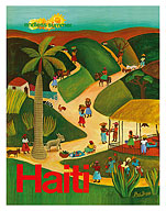 Haiti - Endless Summer - Haitian Village - c. 1970's - Fine Art Prints & Posters