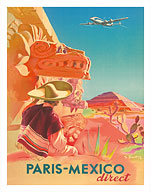 Paris - Mexico Direct - Mayan Ruins - Fine Art Prints & Posters