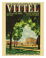 Vittel, Vosges, France - Casino, Park, Grand Hotel - National Society Of French Railways - Fine Art Prints & Posters