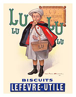 Lu Biscuits - The Little Student (Le Petit Ecolier) - Lefèvre-Utile (LU) - Cookies - Fine Art Prints & Posters