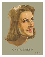 Greta Garbo - Portrait of Hollywood Film Actress - c. 1930's - Fine Art Prints & Posters