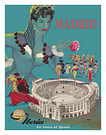 Madrid - Iberia Air Lines of Spain - Plaza de Toros de Las Ventas - Bullfighting Arena - Fine Art Prints & Posters