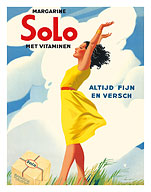 Solo Margarine - Met Vitaminen (With Vitamins) - Altijd Fijn en Versch (Always Nice and Fresh) - Fine Art Prints & Posters
