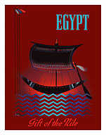 Egypt - Gift of the Nile - Ancient Egyptian Solar Boat - Fine Art Prints & Posters