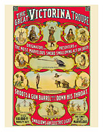 The Great Victorina Troupe - Traveling Magic and Novelty Show - Giclée Art Prints & Posters