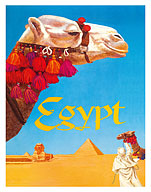 Egypt - Egyptian Pyramids - c. 1955 - Fine Art Prints & Posters