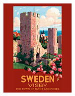 Visby, Sweden - The Town of Ruins and Roses - City Wall - Fine Art Prints & Posters