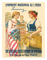 National Loan 1920 - Subscribe (Souscrivez) - The Equitable Trust Company of New York, Paris - Giclée Art Prints & Posters