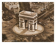 Paris, France - Arc de Triomphe de l'Étoile, 1953 - Giclée Art Prints & Posters
