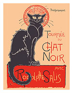 The Black Cat Cabaret Tour (Tournée du Chat Noir) - with Rodolphe Salis - c. 1890's - Giclée Art Prints & Posters