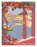 Summer on the French Riviera - Paris-Lyon-Méditerranée (PLM) - c. 1926 - Fine Art Prints & Posters