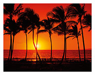 Red Hawaiian Sunset - Fine Art Prints & Posters