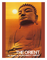 The Orient - Fly there on Northwest Orient Airlines - Great Buddha of Kamakura - Fine Art Prints & Posters