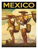 Mexico - National Railways of Mexico - Fine Art Prints & Posters