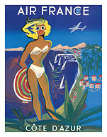 Côte D'Azur - The French Riviera - Blonde Bikini Girl - Fine Art Prints & Posters