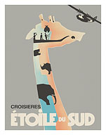 Southern Star (Étoile Du Sud) French Cruise Line - c. 1934 - Giclée Art Prints & Posters
