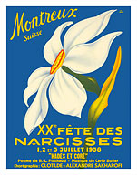 Montreux, Suisse (Switzerland) - 1938 XX Fête des Narcisses (20th Narcissus Festival) - Fine Art Prints & Posters