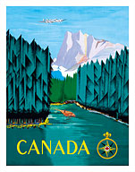Canada - River Log Driving - Fine Art Prints & Posters