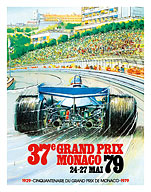 37th Grand Prix Monaco 1979 - Formula One Auto Racing - Fiftieth anniversary - Monte Carlo - Fine Art Prints & Posters