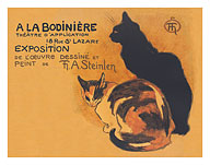 A La Bodinière - Works, Drawings, Paintings of T. A. Steinlen - c. 1894 - Giclée Art Prints & Posters