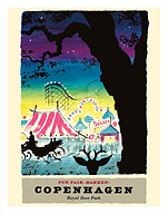 Copenhagen, Denmark - Bakken Fun Fair Amusement Park - Royal Deer Park (Dyrehavsbakken) - Fine Art Prints & Posters