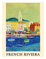 French Riviera - Port of Saint Tropez - SNCF (French National Railway Company) - Fine Art Prints & Posters