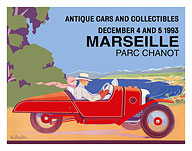Marseille, France - Antique Cars and Collectibles - Le Parc Chanot Center - Cyclecar Morgan - Giclée Art Prints & Posters