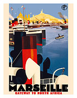 Marseille, France - Gateway to North Africa - Paris-Lyon-Mediterrannee (PLM), French Railroad - Fine Art Prints & Posters