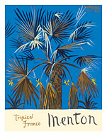Menton - Tropical France - Palm Tree - Fine Art Prints & Posters