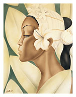 Hawaii Islander Native Woman - c. 1940's - Fine Art Prints & Posters