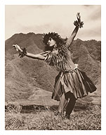 Hawaiian Hula - Dance To Aina (The Land) III - c. 1960's - Fine Art Prints & Posters