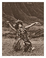Dance To Pele - Hawaiian Hula - c. 1960's - Giclée Art Prints & Posters