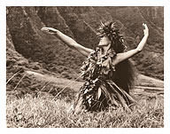 Dance To Pele - Hawaiian Hula Dancer - c. 1960's - Fine Art Prints & Posters