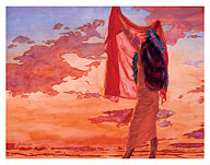 Red Sky (Ka Lani Mākole) - Hawaiian Sunset - Fine Art Prints & Posters