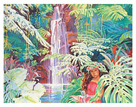 Hawai‘i Waterfall Revisited (Ka Wailele Ho‘okipa Hou) - Fine Art Prints & Posters