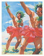 Tribute To David Malo (Ka Ho‘okupu Iā David Malo) - Hawaiian Hula Dancers - Fine Art Prints & Posters