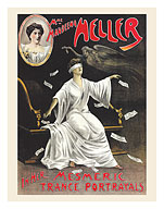 Maudeena Heller - In Her Mesmeric Trance Portrayals - c. 1909 - Giclée Art Prints & Posters