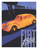 Fiat 1500 - The Appian Way (Ancient Rome Road) - c. 1935 - Fine Art Prints & Posters