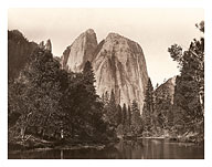 Cathedral Rock - Yosemite National Park, California - c. 1865 - Fine Art Prints & Posters