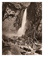 Lower Yosemite Falls - Yosemite Valley, California - c. 1865 - Fine Art Prints & Posters