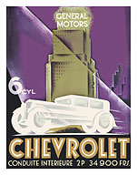 Chevrolet - General Motors, Fisher Building - Detroit, Michigan - c. 1932 - Fine Art Prints & Posters
