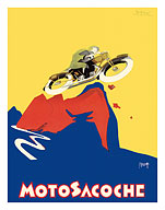 Motosacoche 346cc Swiss Motorbike - c. 1926 - Fine Art Prints & Posters
