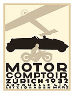 Motor Comptoir Zürich - Letzigraben Auto Car Hall - c. 1932 - Fine Art Prints & Posters