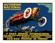 1923 Autodromo International - Barcelona, Spain - Fine Art Prints & Posters